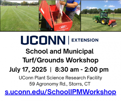 School IPM workshop July 17 in Storrs, 8:30 am-2 pm