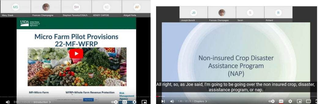 Micro Farm Pilot Provisions presentation and Non-insured Crop Disaster Assistance Program