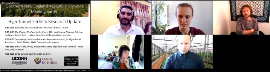 High tunnel fertility meeting participants