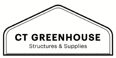 CT Greenhouse Structures and Supplies in black text on white background