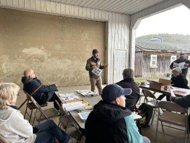 Discussion and demonstrations during the 2025 RMA Climate Adaptation Workshop. Photo: E. Lentz