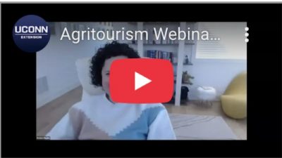 screenshot from webinar for farmers looking to establish, diversify or expand their business through agritourism. 