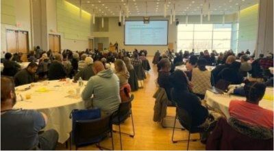 Participants at the 2025 UConn Extension’s Vegetable and Small Fruit Growers’ Conference and Tradeshow at the UConn Student Union in Storrs, CT, on January 7, 2025. Photo: Shuresh Ghimire. 