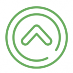 green arrow pointing up